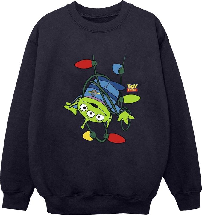 Disney Toy Story Christmas Lights Aliens Sweatshirt (S)
