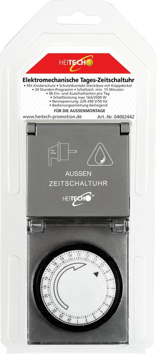 Immagine prodotto Heitech Timer con coperchio incernierato meccanico