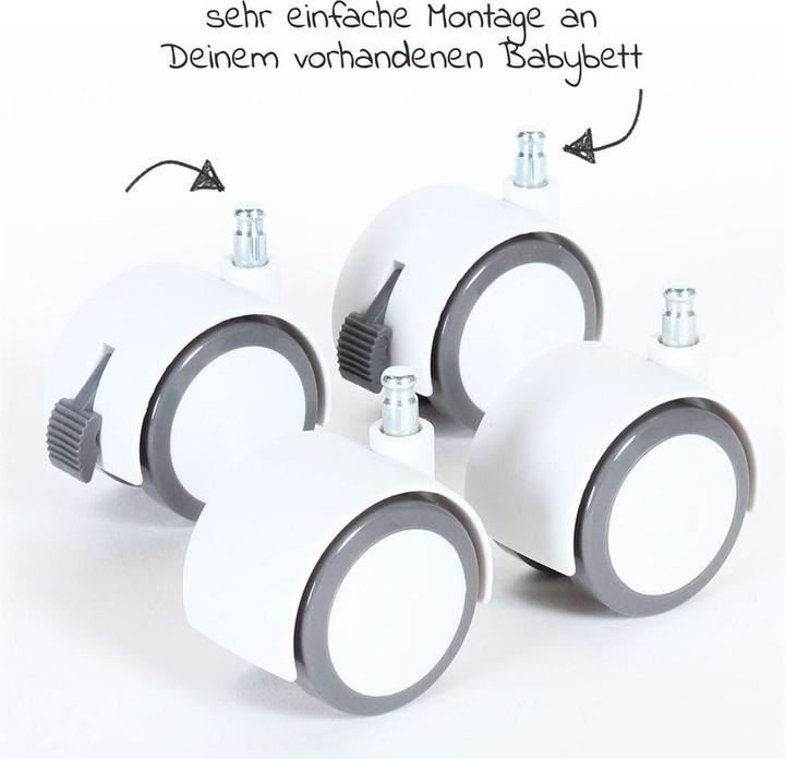 Actual product image Babybay Parquet roller set