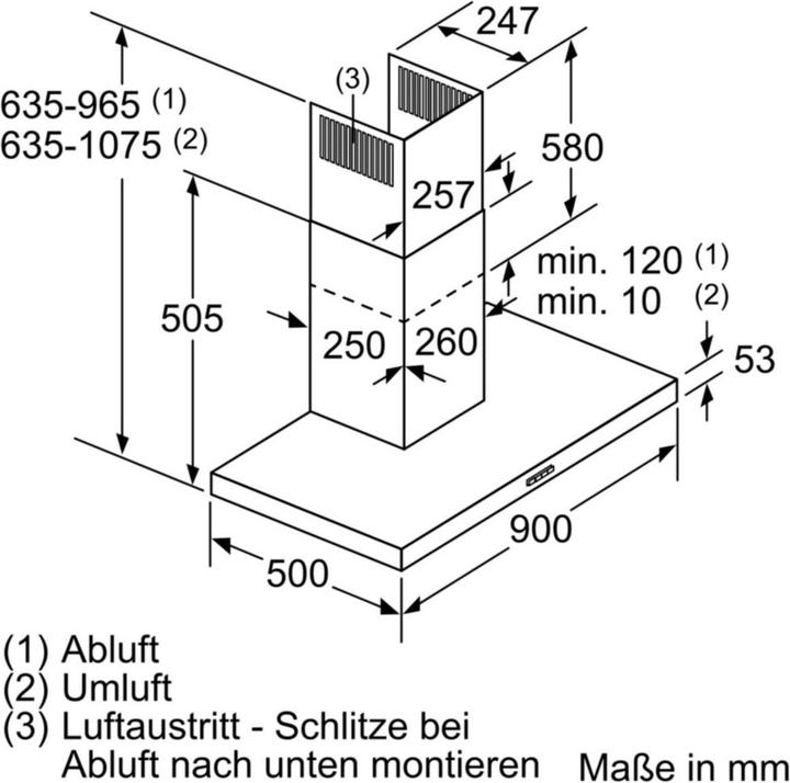 Image du produit Bosch Hausgeräte DWB96BC50 (Hotte murale)