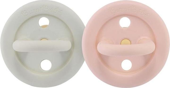Immagine prodotto Hevea Ciuccio in gomma naturale Bumi bébé 2-pack, Rose & Sage, rotondo (0-3 mesi) (2 x)