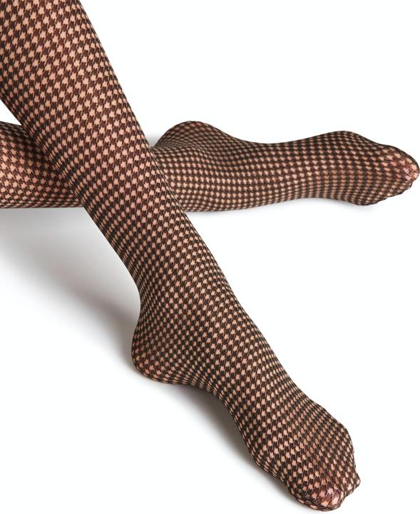 Actual product image Falke Houndstooth tights, colour 4169 powder, size 42-44 (15 DEN, 42 - 44)
