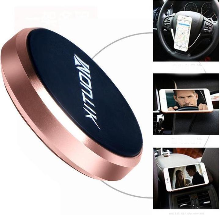 Produktbild Hermex MOUTIK Auto Magnet KFZ Slim Halterung selbstklebend ROSÉGOLD Pink