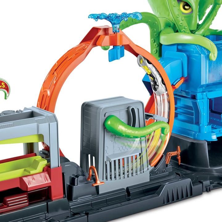 Produktbild Hot Wheels City Color Reveal Ultimative Auto-Waschanlage Spielset mit 1 Farbwechsel-Fahrzeug für Kin