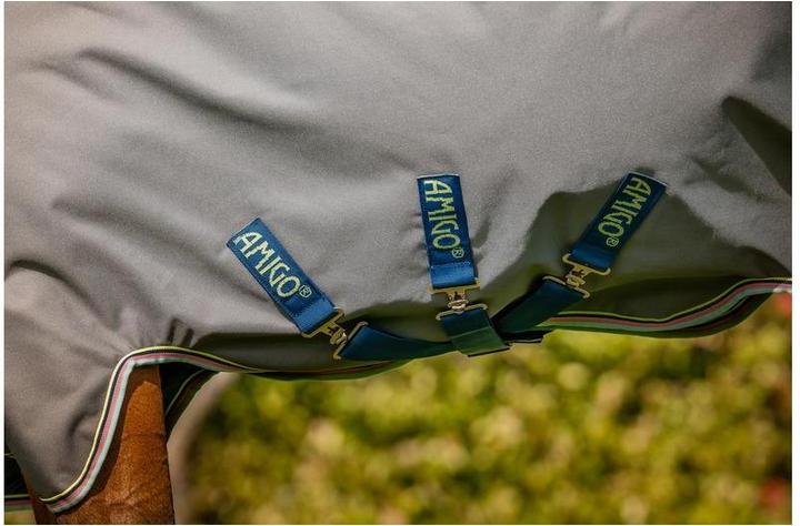 Produktbild Horseware Weidedecke mit Halsteil Amigo Bravo 12 Plus 250g (155 cm)