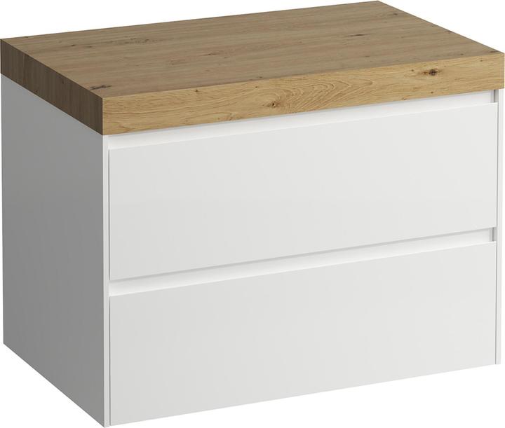 Produktbild Laufen Lani Waschtischplatte wildeiche inkl. Unterschrank, ohne Ausschnitt, 785x495x580mm, H40655011