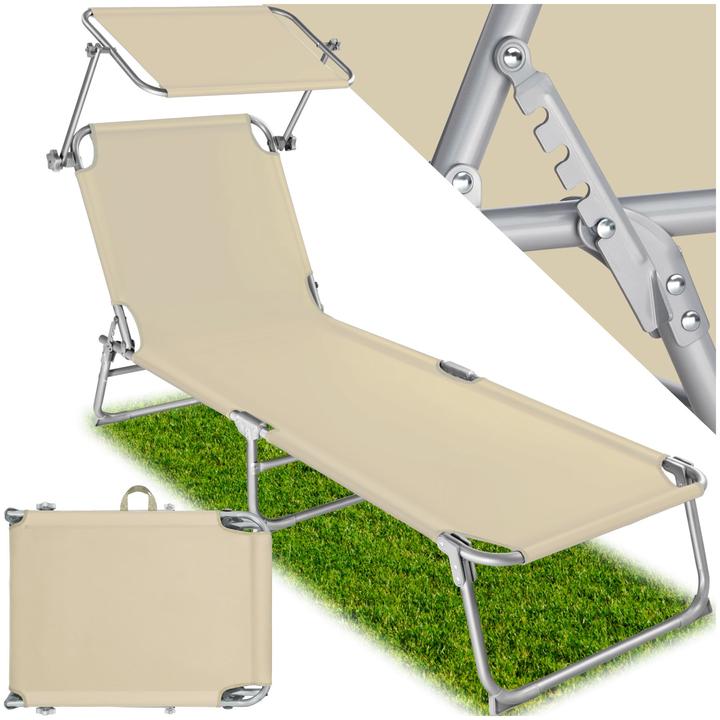 Immagine prodotto tectake Lettino da giardino (190 cm)