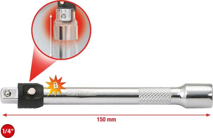Produktbild KS Tools 1/4" CHROMEplus Verlängerung