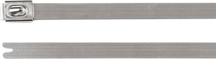 Produktbild HellermannTyton Kabelbinder 316 Edelstahl 201x4,6mm (Metallkabelbinder, 201 mm, 100 Stk.)