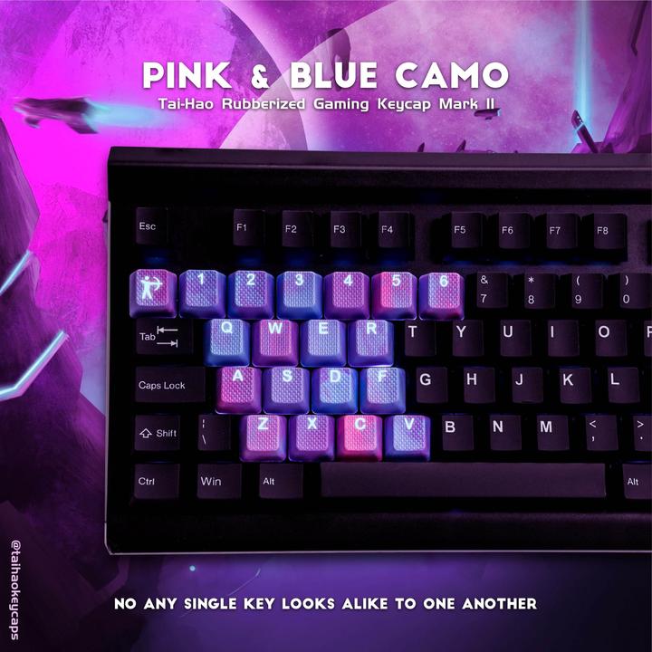 Image du produit Tai-Hao 23-Key Rubber Camo Keycap Set