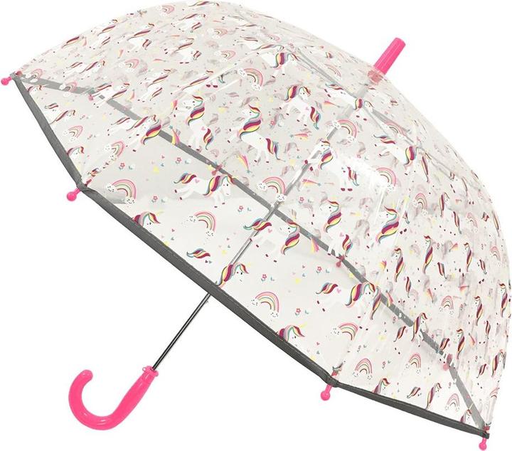 Smati Regenschirm Kinder transparent Stockschirm Glockenform - Der erste Fluoreszierende Regenschirm