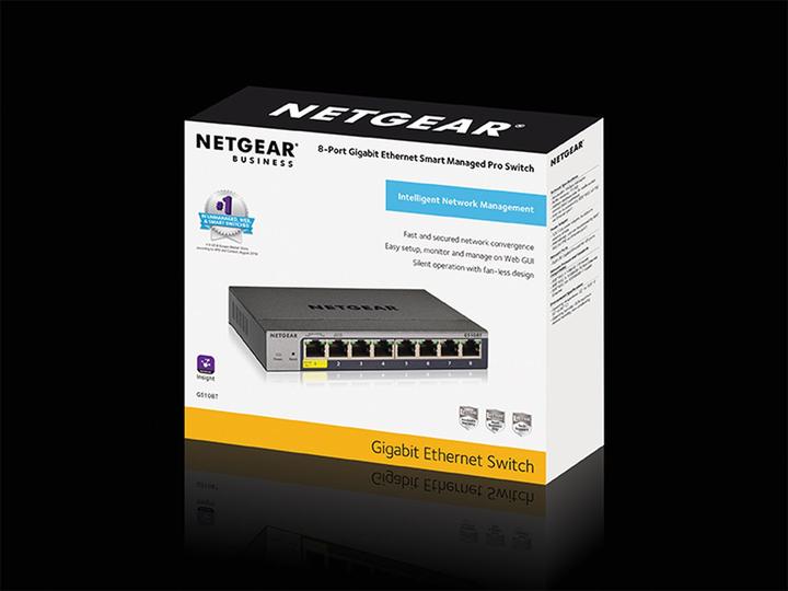 Actual product image Netgear GS108T-300PES (8 Ports)