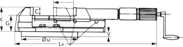 Image du produit Allmatic Etau haute pression sans base tournante (125 mm)