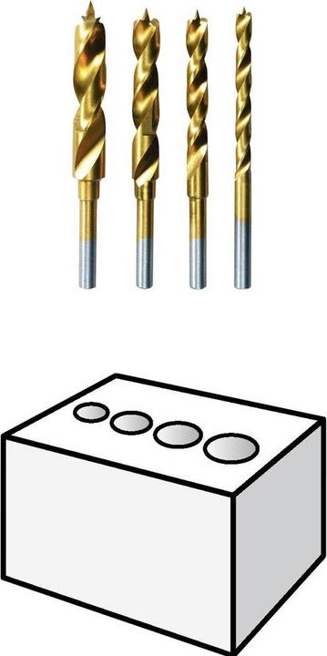 Produktbild Dremel Holzbohrer-Satz Ø 3,0 / 4,0 / 5,0 / 6,0 mm (4 Stück) (3, 4, 5, 6 mm)