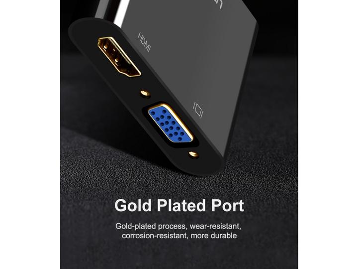 Immagine prodotto Ugreen Adattatore da HDMI a HDMI / VGA con audio (HDMI, 3 cm)