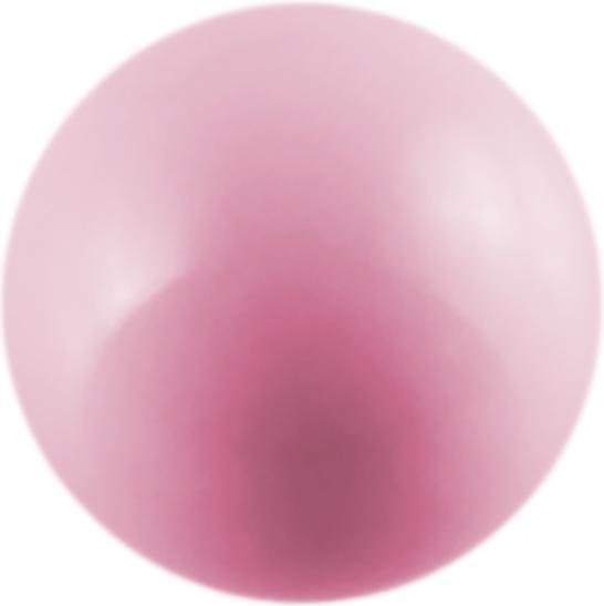 Produktbild Star Piercing Micro Kugel pastellpink (ohne Messing, Chirurgenstahl 316L)