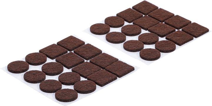 Image du produit BGS Jeu de protections antidérapants marrons 32 pièces (Planeurs en feutre, 32 pièce(s))