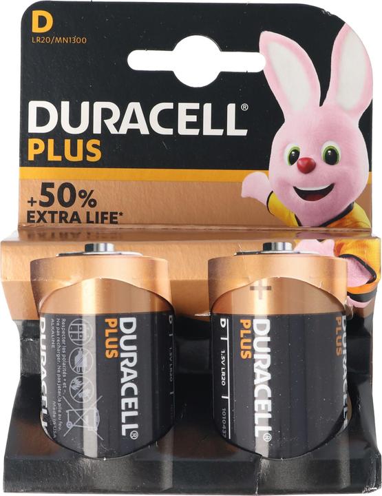 Image du produit Duracell Plus (2 pcs, D, 15000 mAh)
