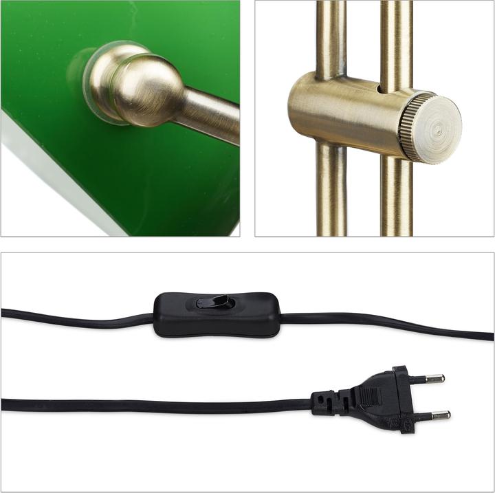 Produktbild Relaxdays Bankerlampe (E27)