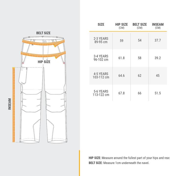 Actual product image Quechua Modulpant Mh500 Kid Fille (110, 116)