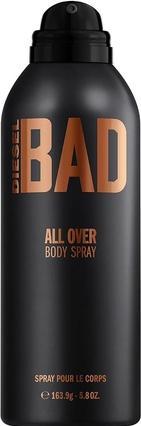 Actual product image Diesel BAD Body Spray Aftershave For Men Woody Masculine Scent 200ml (Aftershave spray pump, 200 ml)
