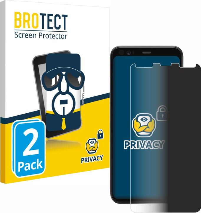 Actual product image BROTECT Anti-spy privacy film Blue light protection film (2 Piece, Google Pixel 4)