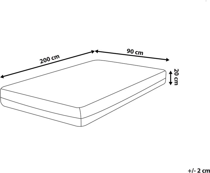 Immagine prodotto Beliani Glee (90 x 200 cm, Nucleo di schiuma)