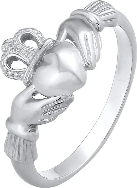 Elli Ring Claddagh Herz Krone Königlich 925 Silber