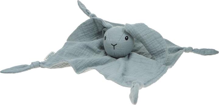 Immagine prodotto idiS Coniglietto di stoffa da coccolare 100% cotone organico blu