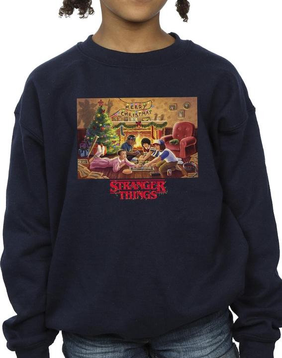 Image du produit Netflix - Sweat STRANGER THINGS CHRISTMAS GATHERING - Fille (128)