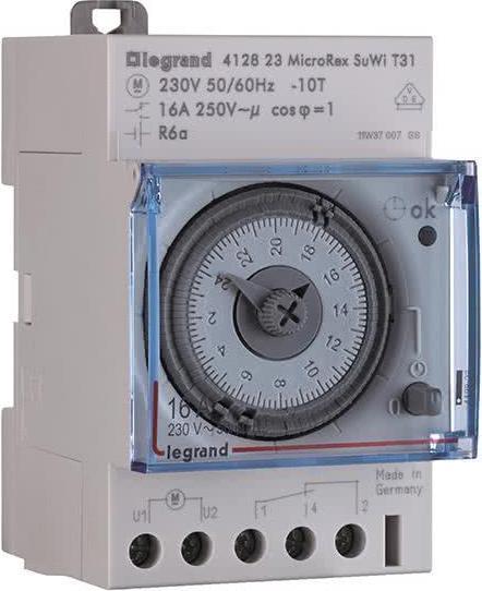Actual product image Legrand MicroRex Plug and Play W31 412828 230V Weekly Time Switch