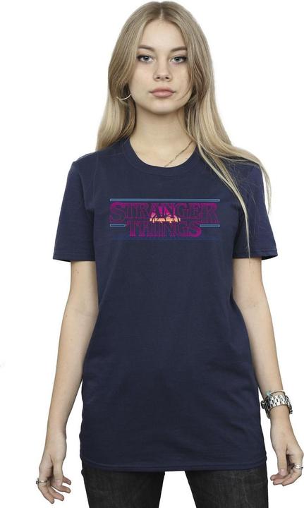 Immagine prodotto Netflix Stranger Things Retro Title Maglietta Ampia Donna (M)