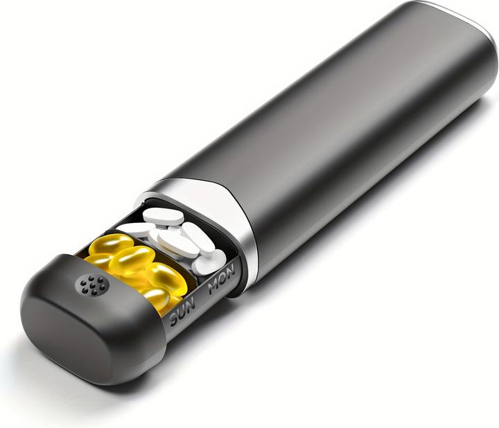 Produktbild PhoneLook Woche Pillendose tragbar 7 Tage kompakte Medikamenten-Dispenser