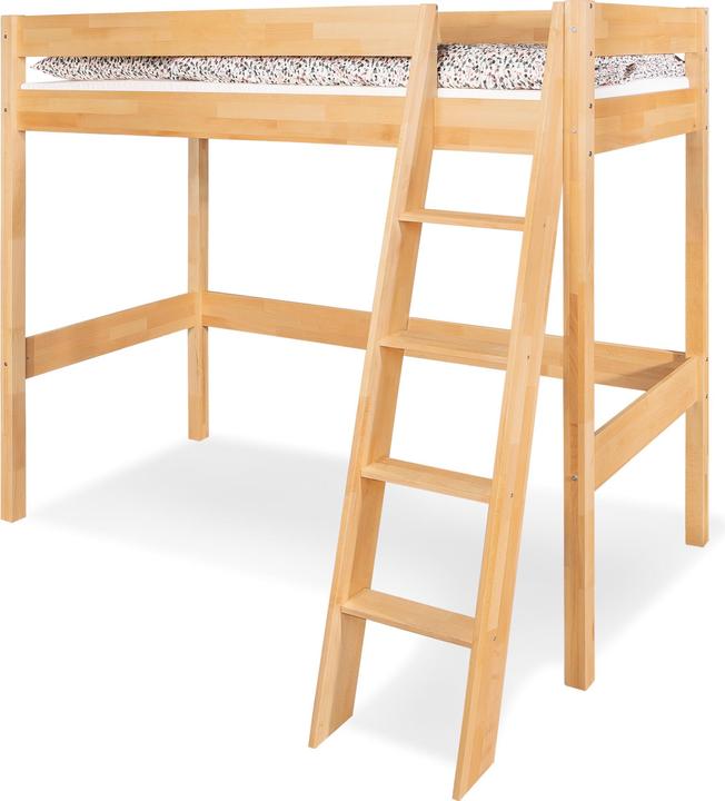 Actual product image Pinolino Youth room "Natura" wide large with loft bed, 3-pcs. (Children's wardrobes)