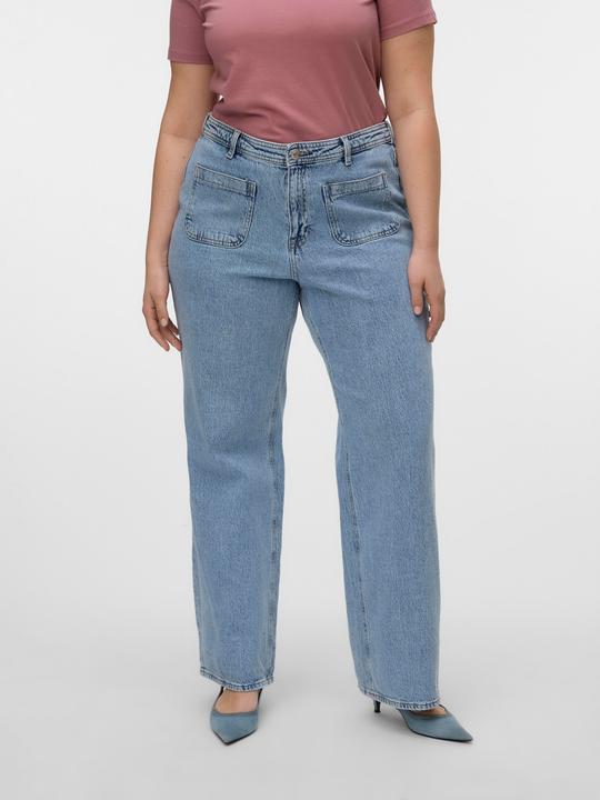 Image du produit Vero Moda VMCTESSA Hohe Taille Weiter Beinschnitt Jeans Weit geschnitten (52)