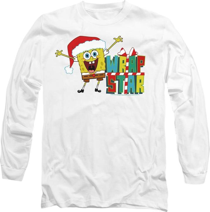Produktbild Spongebob Squarepants Wrap Star At Christmas TShirt (XXL)