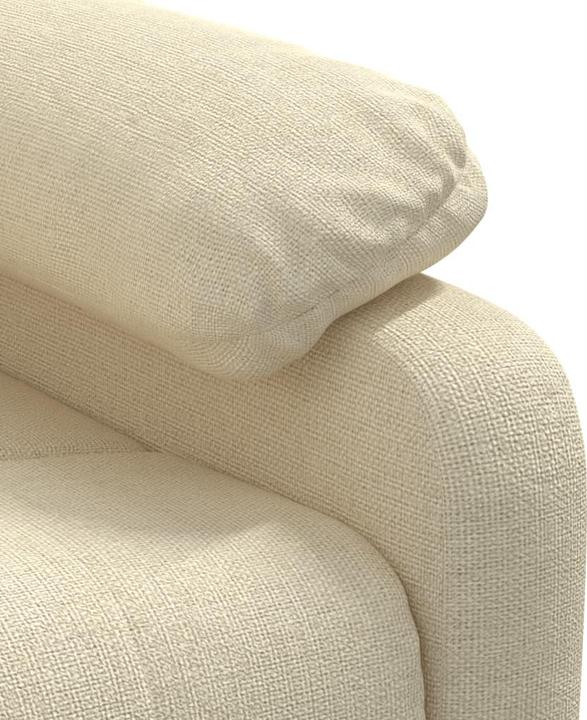 Produktbild VidaXL Massagesessel Fernsehsessel Relaxsessel Sessel Liegesessel Creme Stoff