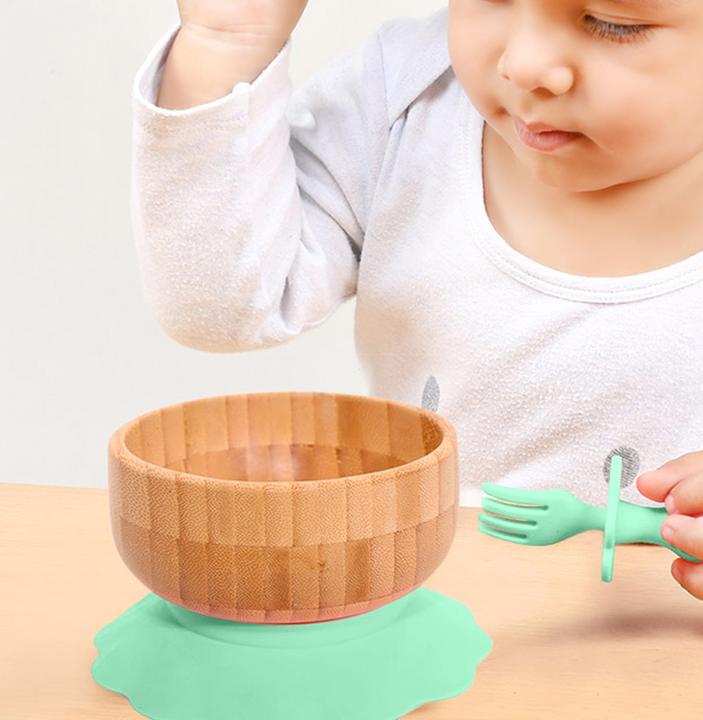 Actual product image Intirilife Baby Bamboo Bowl Set