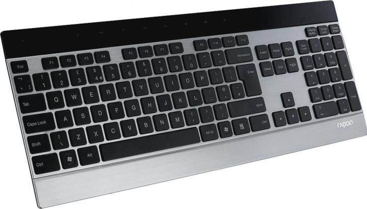 Immagine prodotto Rapoo Kabellose Metall-Tastatur E9270, Silber (DE, Cablato)
