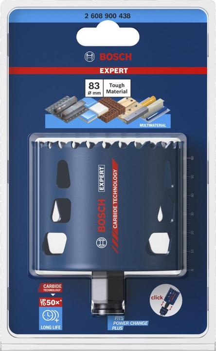 Produktbild Bosch Professional Zubehör EXPERT Tough Material Lochsäge, 83 x 60 mm (83 Millimeter)