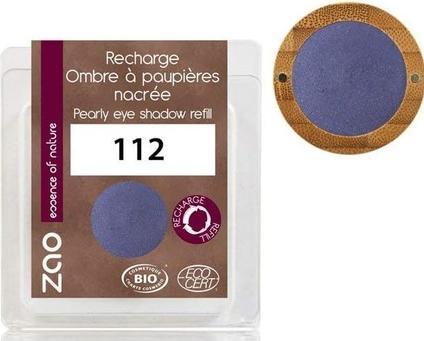 Produktbild ZAO Nachfüller BIO-Lidschatten perlmutt N°112 Azurblau - 3g - Make-up (Azurblau)
