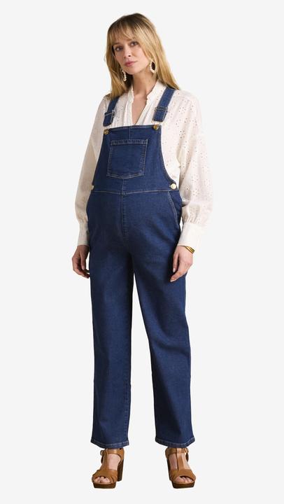 Image du produit Envie de Fraise Weite Umstands-Latzhose aus waterless-Denim (44)