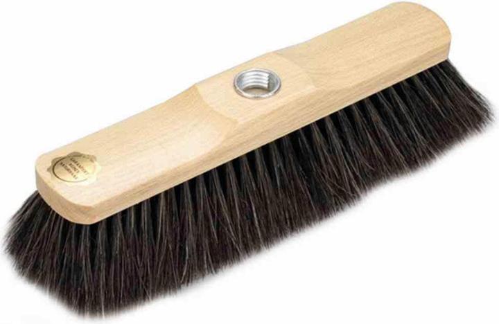 Immagine prodotto Bümag Scopa per interni, capelli naturali, 130 g, larghezza di lavoro 29 cm, filettatura a vite, Ø (1 pz.)