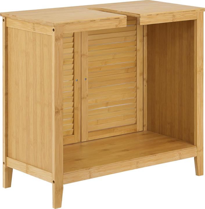 Image du produit En.Casa Meuble sous-vasque en bambou Värmdö 60x67x30cm (60 x 67 x 30 cm)