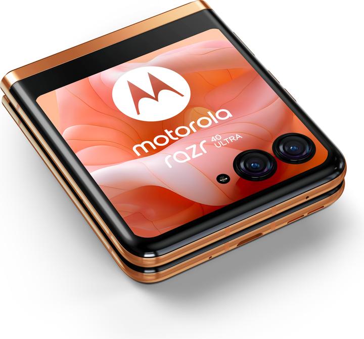 Produktbild Motorola Razr 40 Ultra (256 GB, Peach Fuzz, 6.90", SIM + eSIM, 12.58 Mpx, 5G)