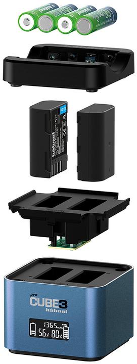 Immagine prodotto Hähnel ProCube3 DSLR Charger Panasonic fr DMW-BLC12, BLF19, BLJ31 und BLK22 (Caricatore)