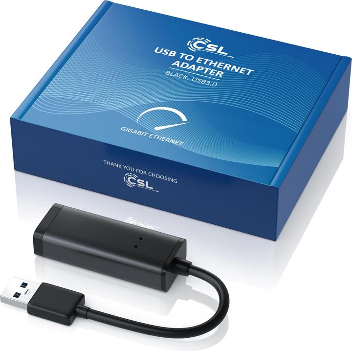 Produktbild CSL Netzwerkadapter USB 3.0 Typ A - RJ45 (USB 3.0, RJ45 (1x))