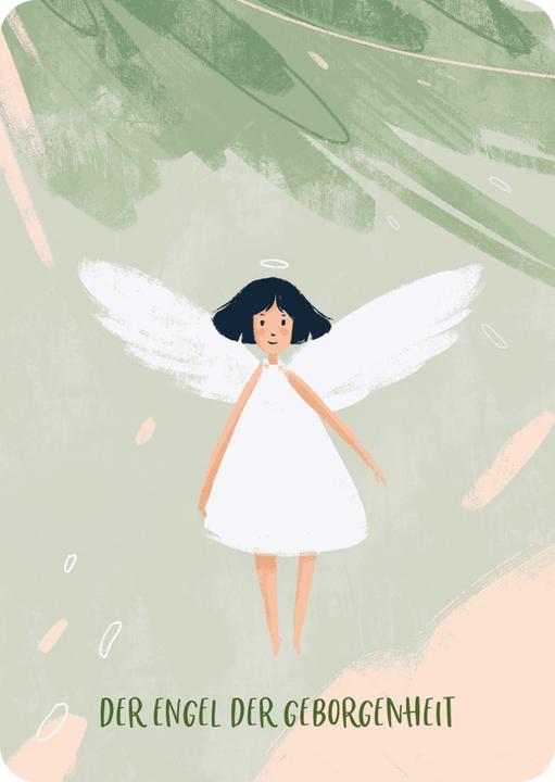 Actual product image Protected and sheltered. 25 guardian angel cards (German, Anselm Green, Martina Hoffmann, 2024)