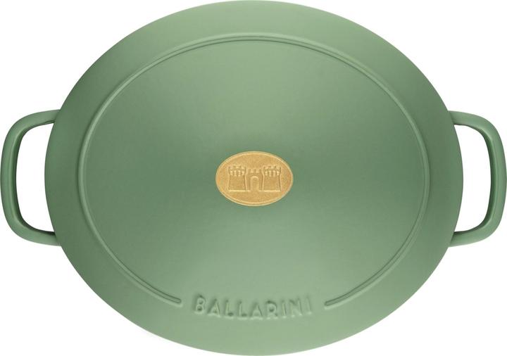 Produktbild Ballarini Bellamonte Cocotte 23 cm, oval, Grün (23 cm, Bräter + Schmortopf, Gusseisen)
