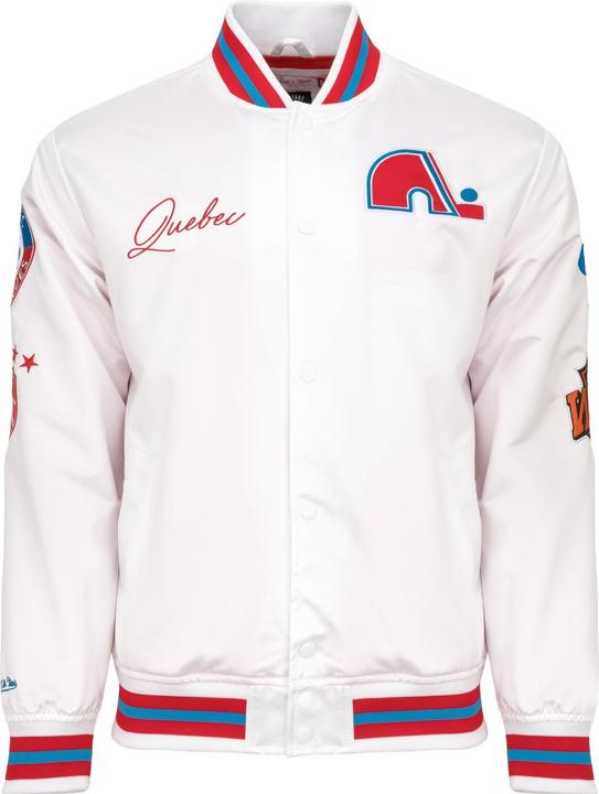 Produktbild Mitchell & Ness City Lightweight Satin Jacke - Quebec Nordiques - L (L)